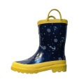 Yellow Color Printing Kids Boots